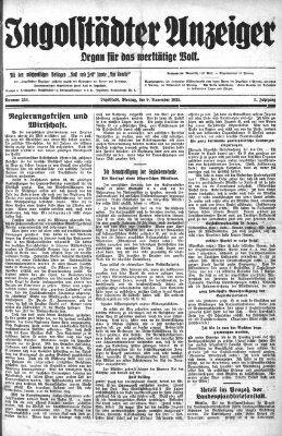 Ingolstädter Anzeiger Montag 9. November 1925