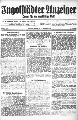 Ingolstädter Anzeiger Dienstag 17. November 1925