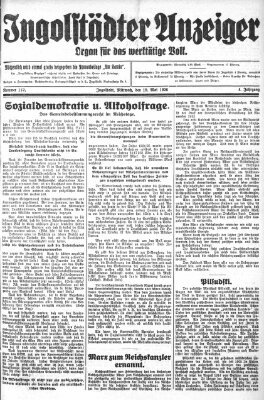 Ingolstädter Anzeiger Wednesday 19. May 1926