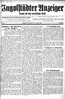 Ingolstädter Anzeiger Donnerstag 13. Januar 1927