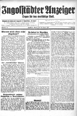 Ingolstädter Anzeiger Montag 24. Januar 1927