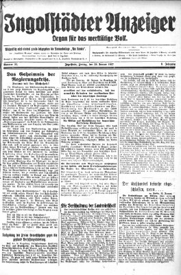 Ingolstädter Anzeiger Freitag 28. Januar 1927