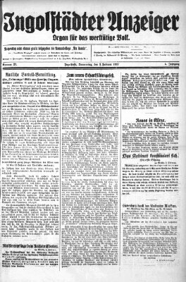 Ingolstädter Anzeiger Donnerstag 3. Februar 1927