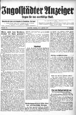 Ingolstädter Anzeiger Samstag 5. Februar 1927