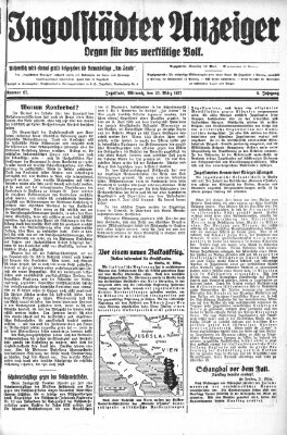 Ingolstädter Anzeiger Mittwoch 23. März 1927