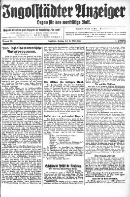 Ingolstädter Anzeiger Freitag 25. März 1927