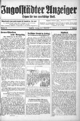 Ingolstädter Anzeiger Samstag 9. April 1927