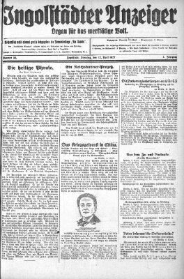 Ingolstädter Anzeiger Dienstag 12. April 1927