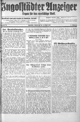 Ingolstädter Anzeiger Donnerstag 14. April 1927