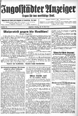 Ingolstädter Anzeiger Dienstag 26. April 1927