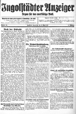 Ingolstädter Anzeiger Donnerstag 28. April 1927