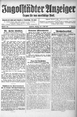 Ingolstädter Anzeiger Montag 9. Mai 1927