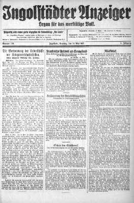 Ingolstädter Anzeiger Samstag 14. Mai 1927