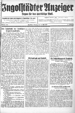 Ingolstädter Anzeiger Dienstag 17. Mai 1927