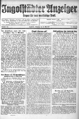 Ingolstädter Anzeiger Mittwoch 25. Mai 1927