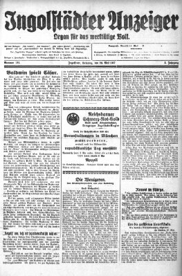 Ingolstädter Anzeiger Samstag 28. Mai 1927