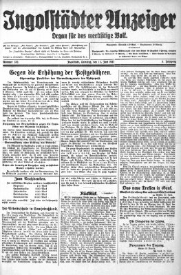 Ingolstädter Anzeiger Samstag 11. Juni 1927