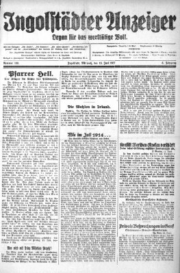 Ingolstädter Anzeiger Mittwoch 15. Juni 1927