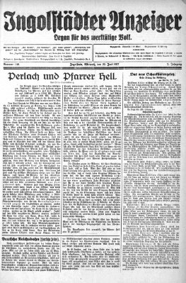 Ingolstädter Anzeiger Mittwoch 22. Juni 1927