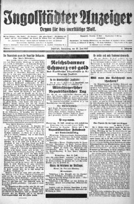 Ingolstädter Anzeiger Donnerstag 23. Juni 1927