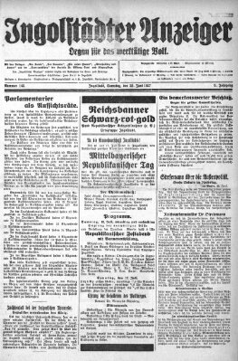 Ingolstädter Anzeiger Samstag 25. Juni 1927