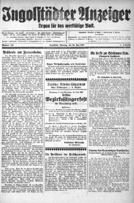 Ingolstädter Anzeiger Dienstag 28. Juni 1927