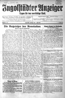 Ingolstädter Anzeiger Freitag 1. Juli 1927