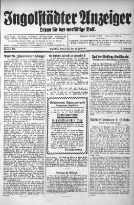Ingolstädter Anzeiger Donnerstag 14. Juli 1927