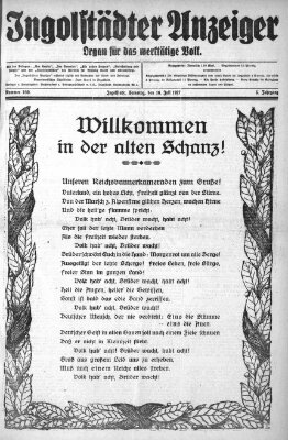 Ingolstädter Anzeiger Samstag 16. Juli 1927