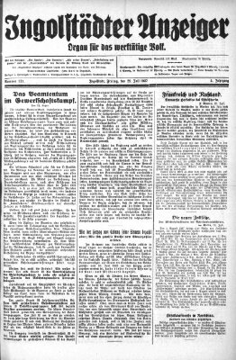 Ingolstädter Anzeiger Freitag 29. Juli 1927