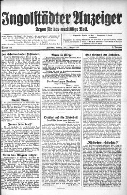 Ingolstädter Anzeiger Montag 1. August 1927