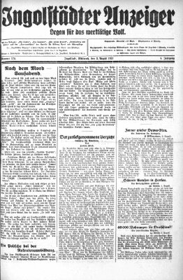 Ingolstädter Anzeiger Mittwoch 3. August 1927