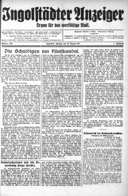 Ingolstädter Anzeiger Freitag 19. August 1927