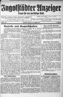 Ingolstädter Anzeiger Montag 22. August 1927