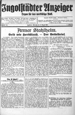 Ingolstädter Anzeiger Mittwoch 24. August 1927