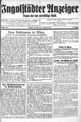 Ingolstädter Anzeiger Freitag 2. September 1927