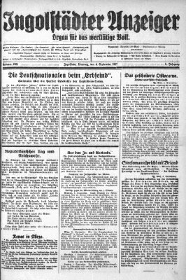 Ingolstädter Anzeiger Dienstag 6. September 1927