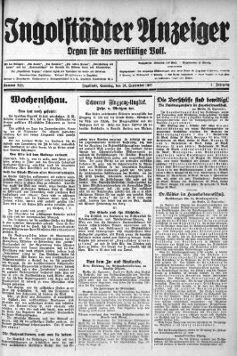 Ingolstädter Anzeiger Samstag 24. September 1927