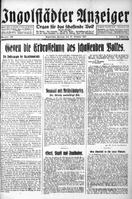 Ingolstädter Anzeiger Freitag 14. Oktober 1927