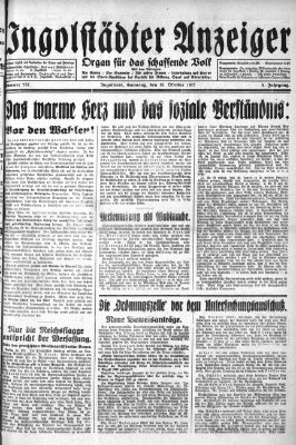Ingolstädter Anzeiger Samstag 15. Oktober 1927