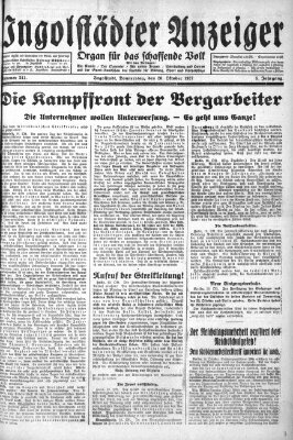 Ingolstädter Anzeiger Donnerstag 20. Oktober 1927