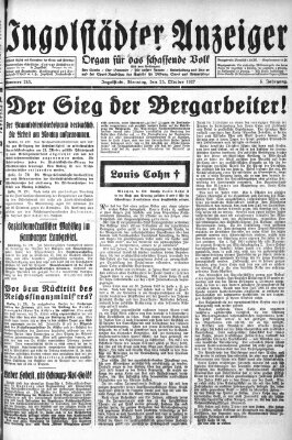 Ingolstädter Anzeiger Dienstag 25. Oktober 1927