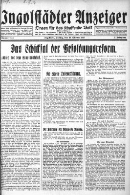 Ingolstädter Anzeiger Freitag 28. Oktober 1927