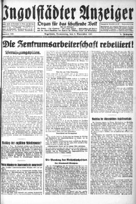 Ingolstädter Anzeiger Donnerstag 3. November 1927