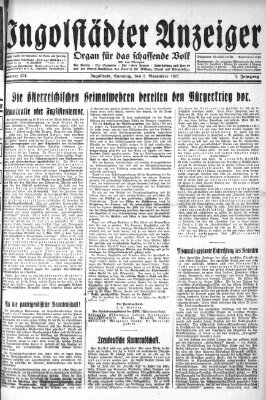 Ingolstädter Anzeiger Samstag 5. November 1927