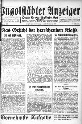 Ingolstädter Anzeiger Donnerstag 10. November 1927