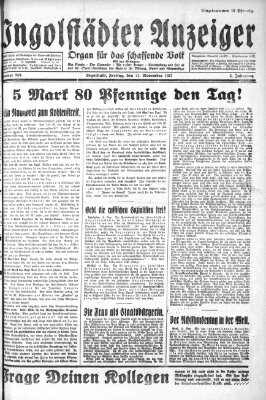 Ingolstädter Anzeiger Freitag 11. November 1927