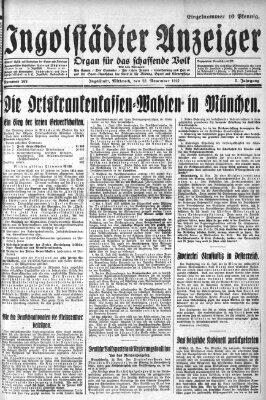 Ingolstädter Anzeiger Mittwoch 23. November 1927