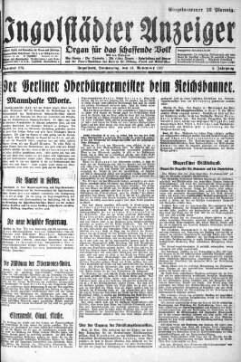 Ingolstädter Anzeiger Donnerstag 24. November 1927