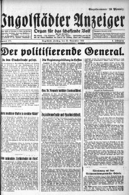 Ingolstädter Anzeiger Freitag 25. November 1927